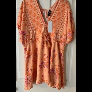 Aakaa short sleeve mini dress